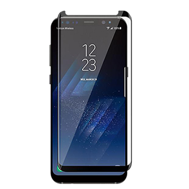 Uolo Shield 3D Tempered Glass (Full Adhesive & Case Friendly), Samsung Galaxy S8